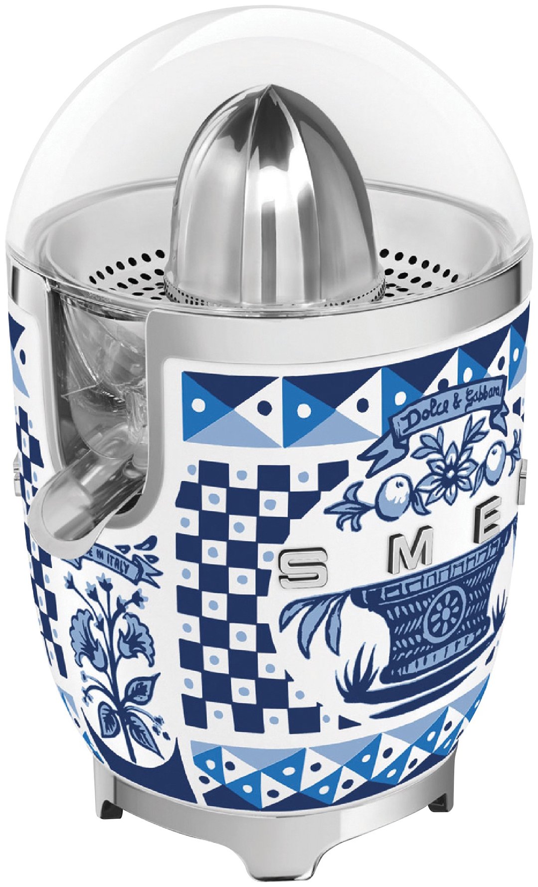 Smeg 50's Style Dolce & Gabbana Citrus Juicer - Blue Mediterraneo CJF01DGBAU