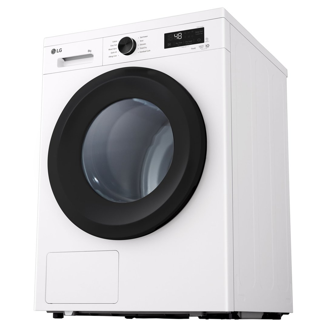 LG 8kg White Heat Pump Dryer DVH1-08WP