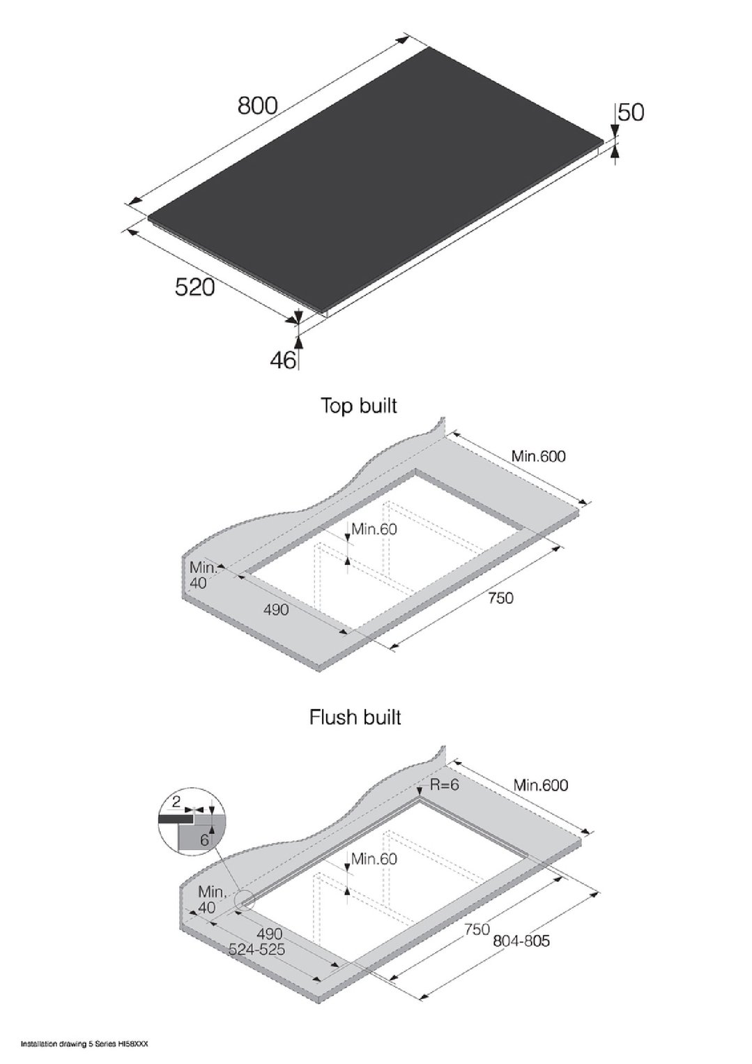 Asko 80cm 4 Zone Series 5 Induction Cooktop - Black Glass Ceramic HI5842FBG1