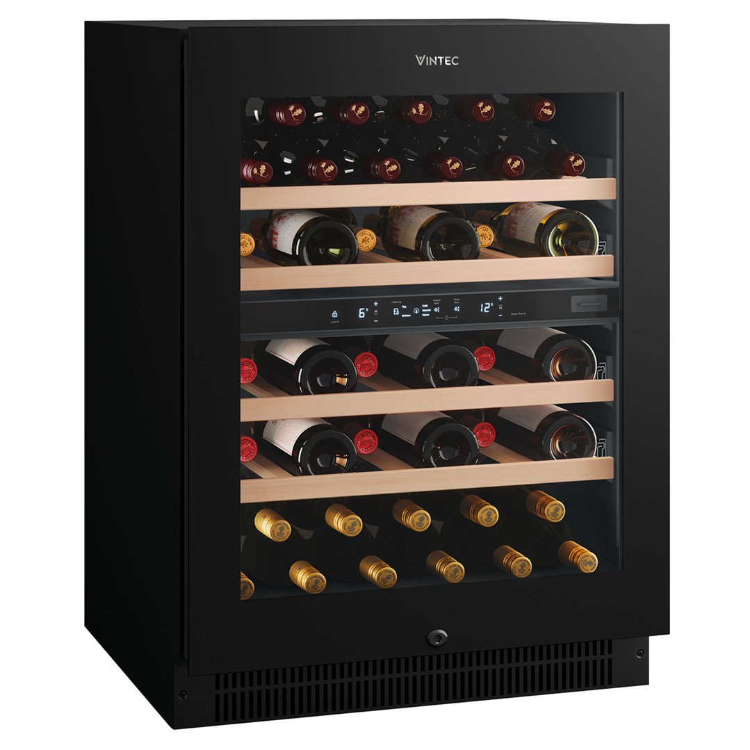 Vintec 40-Bottle Dual Zone Wine Cabinet VWD820SCB-X