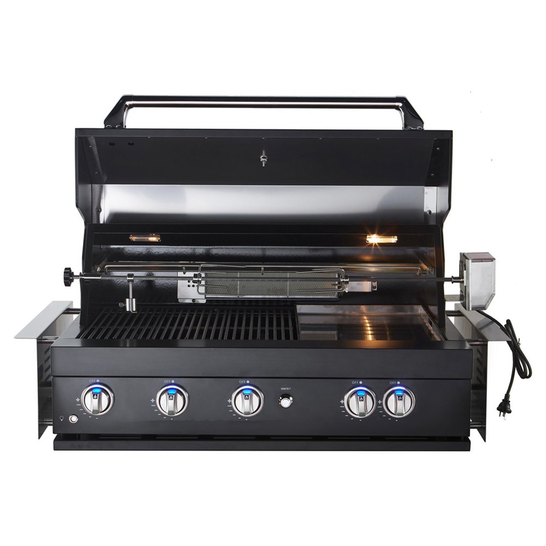 Sirius Built-in 5 Burner Gas BBQ in Black SIR-BG3101-BLK