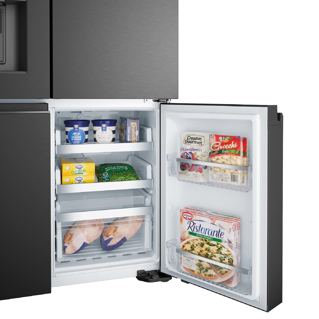 Westinghouse 609L Quad Door Fridge - Matte Black WQE6170BB