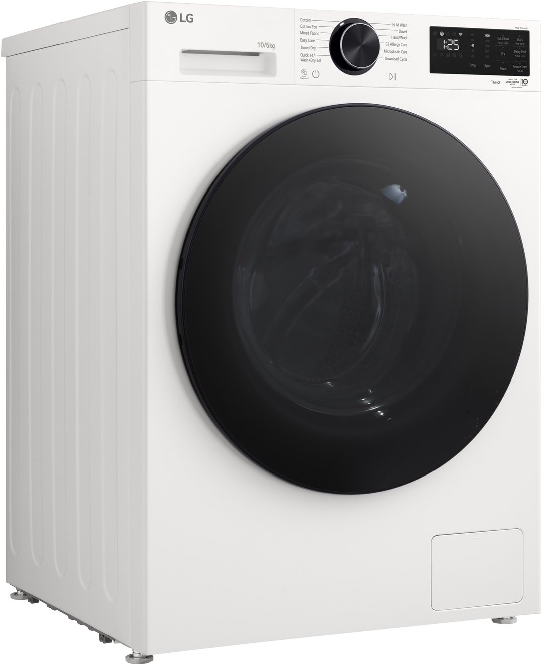 LG 10/6kg Series 3 Front Load Washer Dryer Combo - AI Wash - White WXC3-1410W