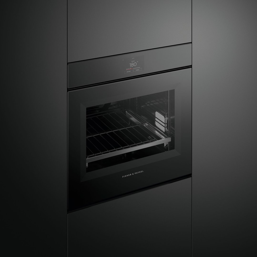 Fisher & Paykel 60cm Series 9 Minimal Handleless Pyrolytic Oven OB60SMPTNB1