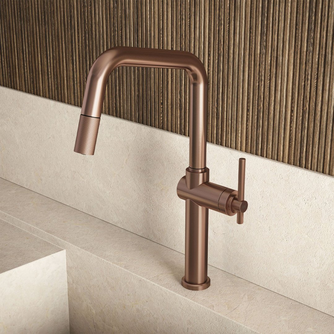 GESSI HABITO Pull-out Copper Brushed PVD 60652-708