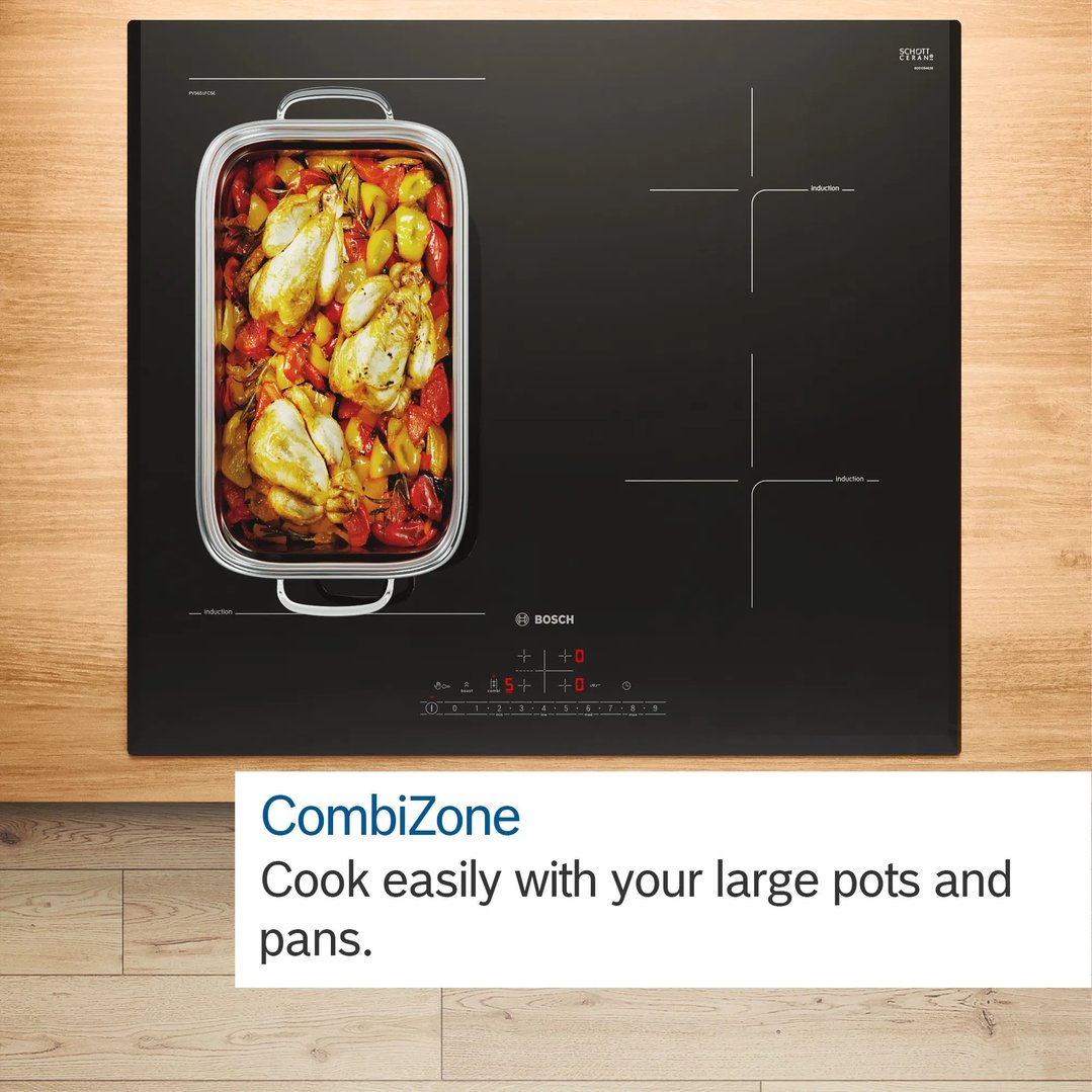 Bosch Series 6 Induction Cooktop 60cm Black PVS631HC1H