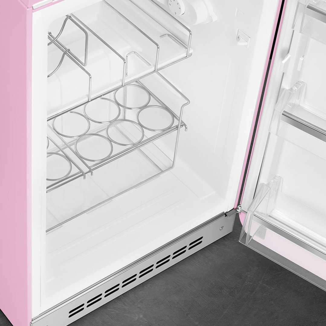 Smeg FAB10 50's Style Retro Refrigerator Right Hand Hinge - Pink FAB10HRPK6
