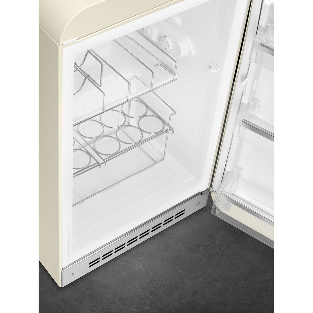 Smeg FAB 10 50's Style Retro Refrigerator, Happy Bar, Right Hand - Cream FAB10HRCR5AU