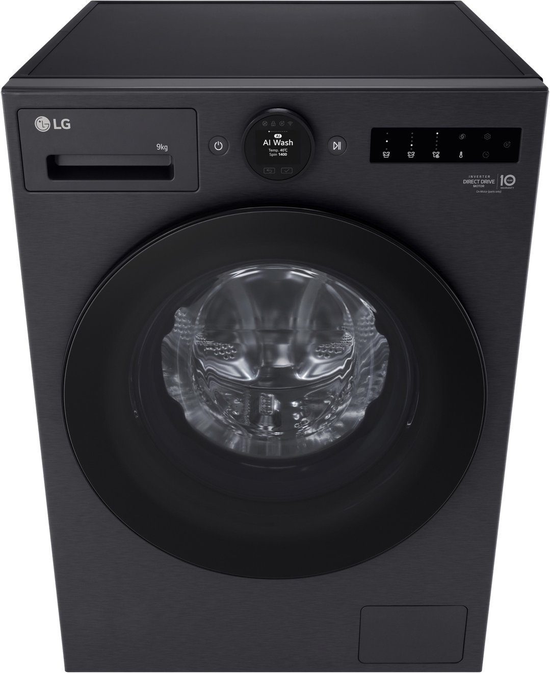 LG 9kg Series 9 Matte Black Front Load Washer WX9-1409MB