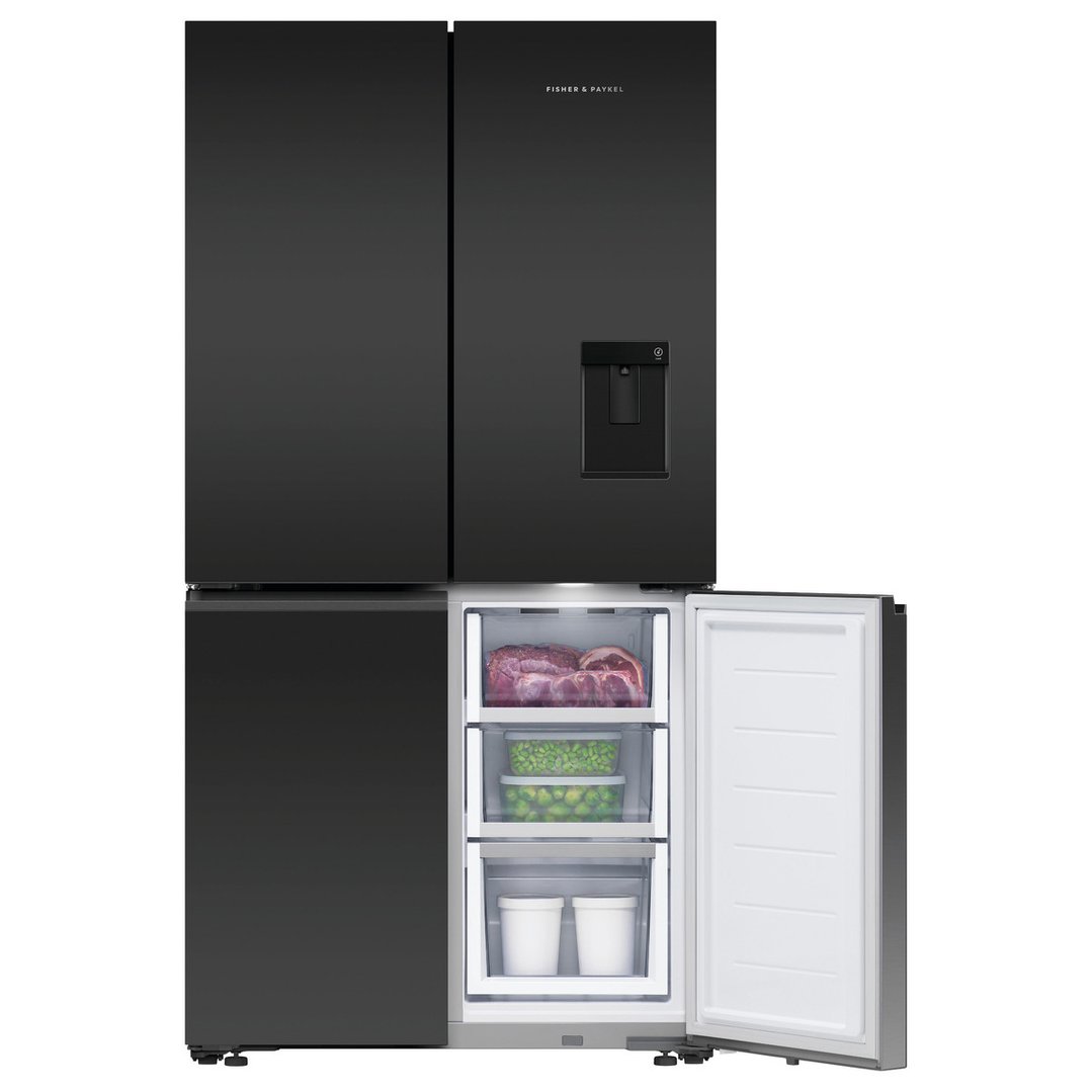 Fisher & Paykel 538L Series 7 Quad Door Refrigerator Freezer, Ice & Water RF605QZUVB1