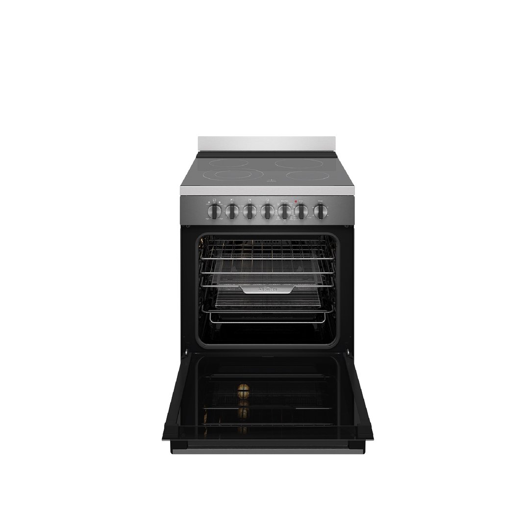 Westinghouse 60cm Freestanding Electric Oven with Air Fry, Dark Stainless Steel WFE646DSCB