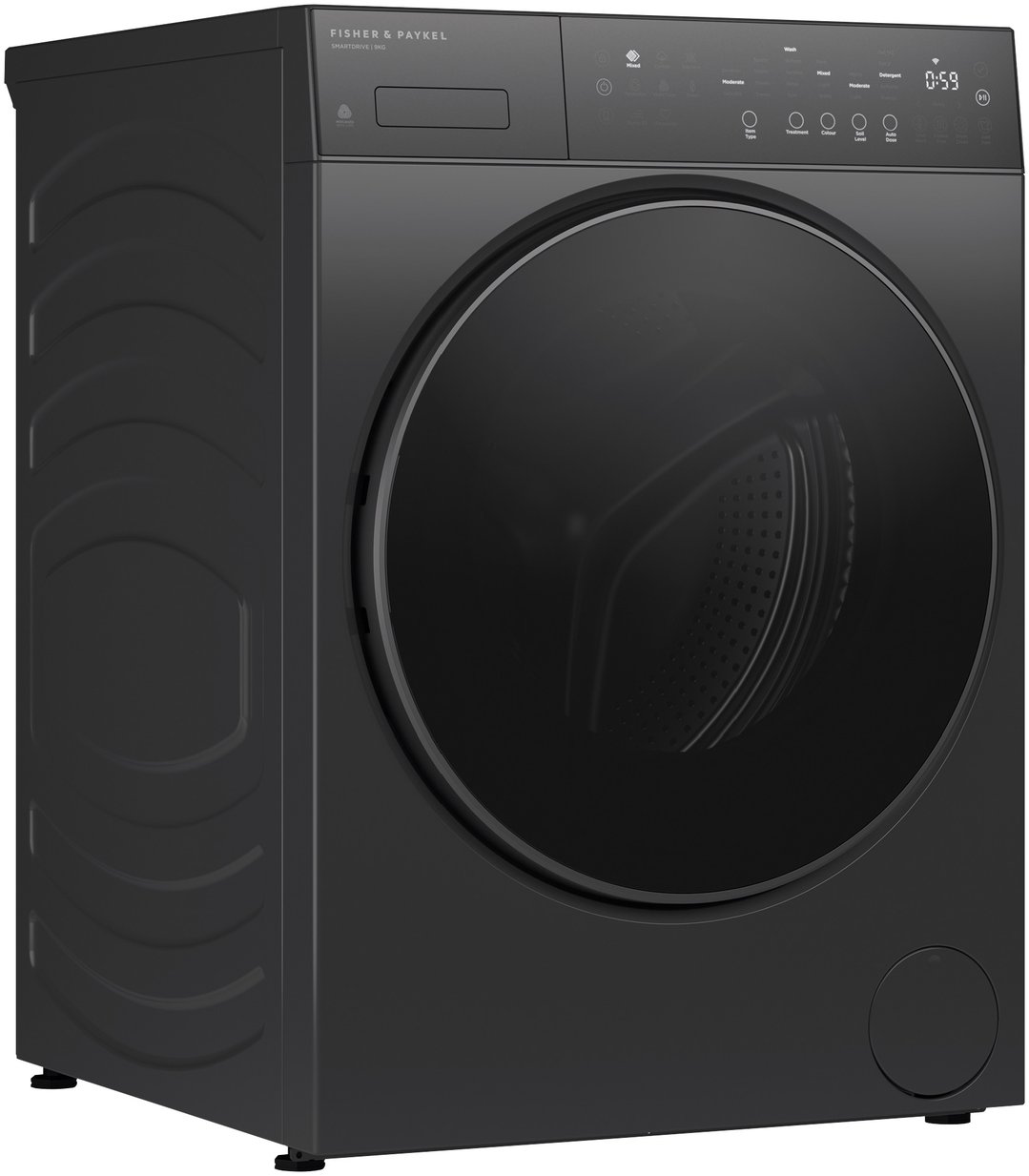 Fisher & Paykel 9kg Series 5 Contemporary Front Loader Washer Graphite WH9060PG5