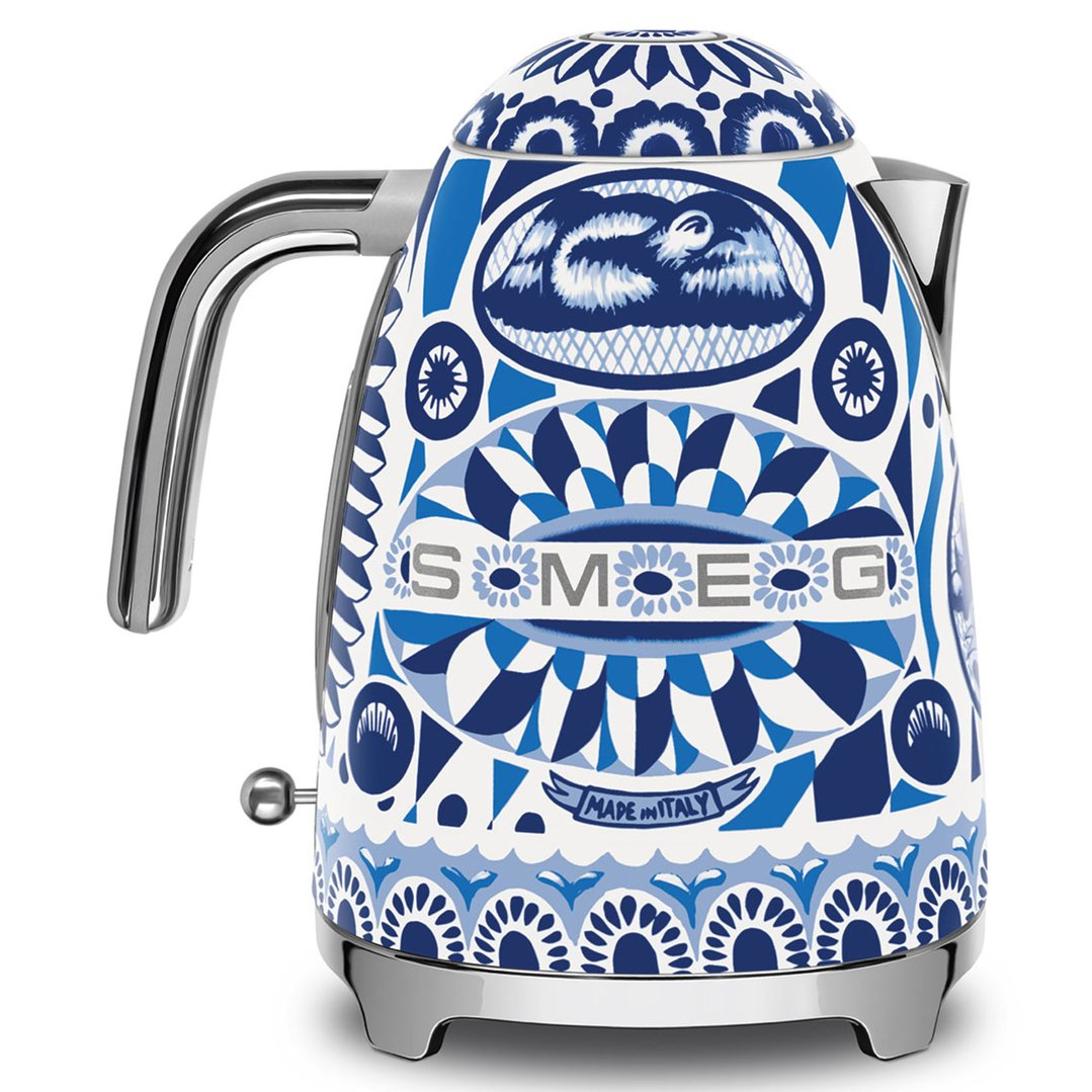 Smeg 50's Style Dolce & Gabbana Kettle - Blue Mediterraneo KLF03DGBAU