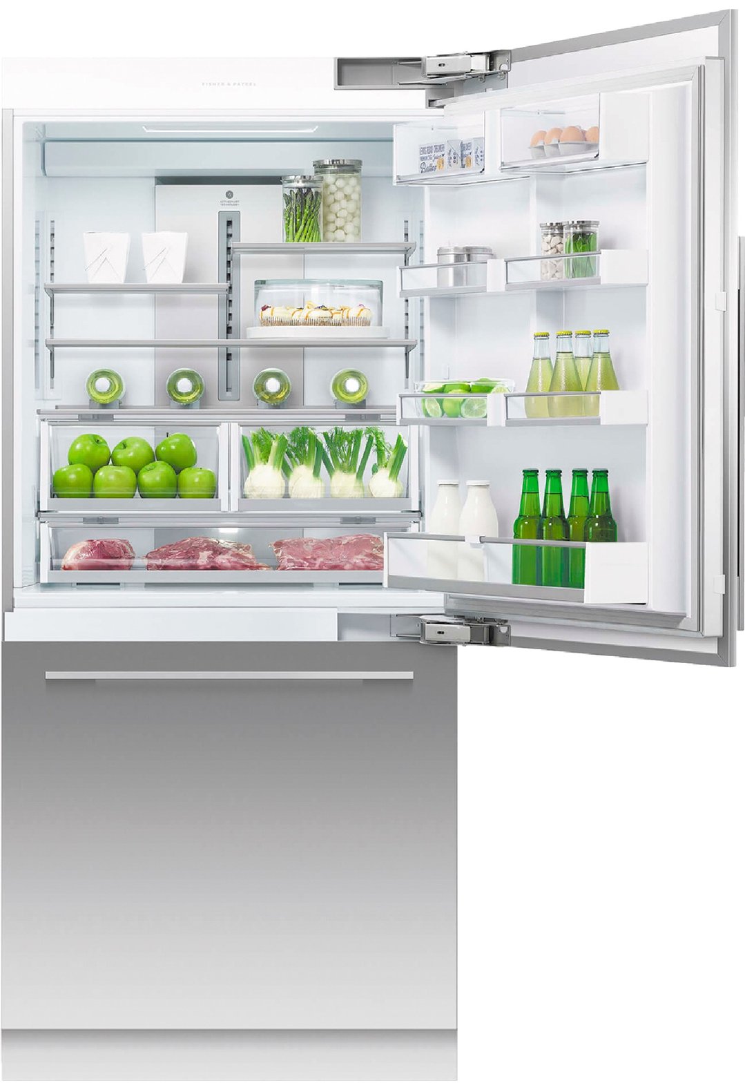 Fisher & Paykel 91cm Series 7 Integrated Refrigerator Freezer, Ice & Water RS9120WRU1