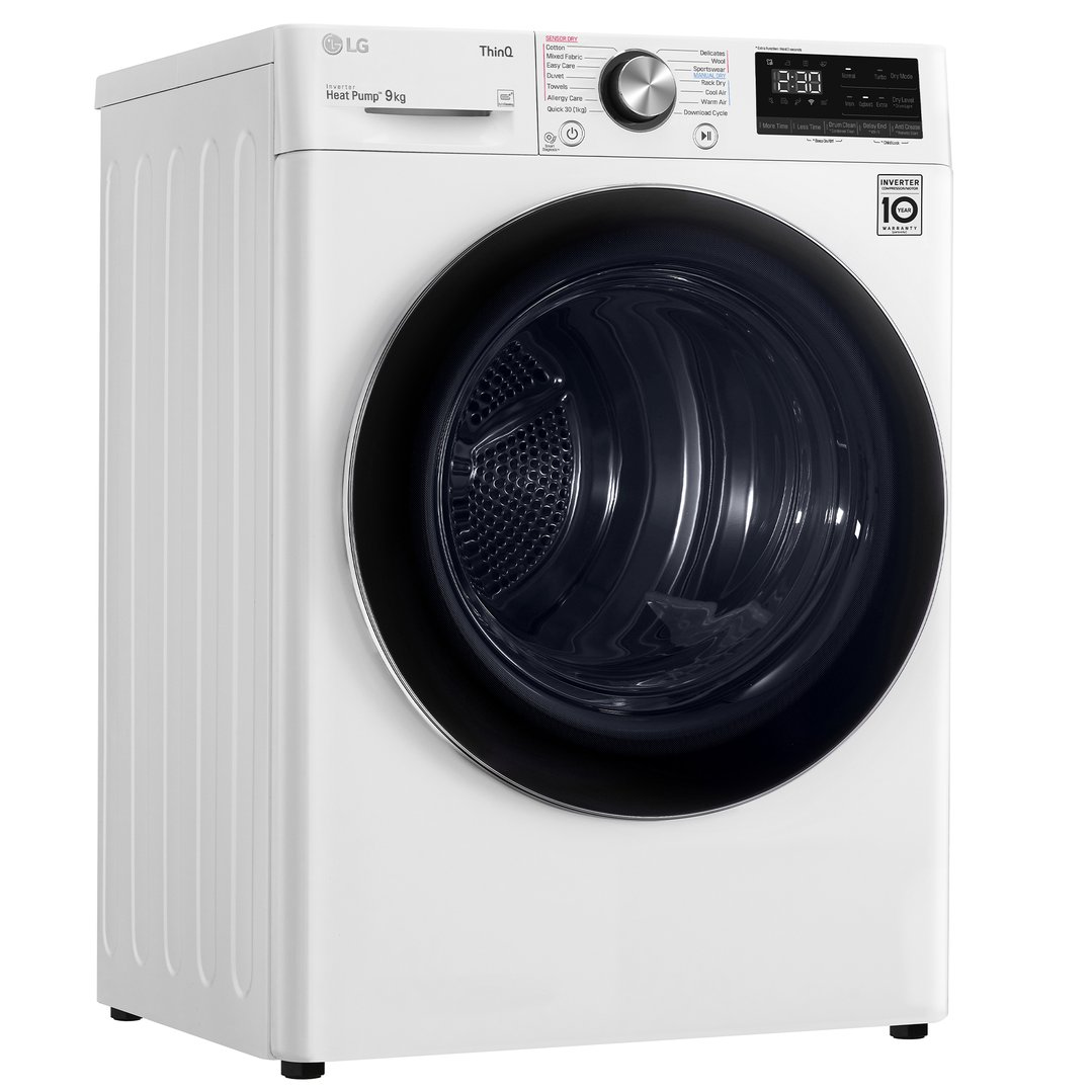 LG 9kg Heat Pump Dryer DVH909W