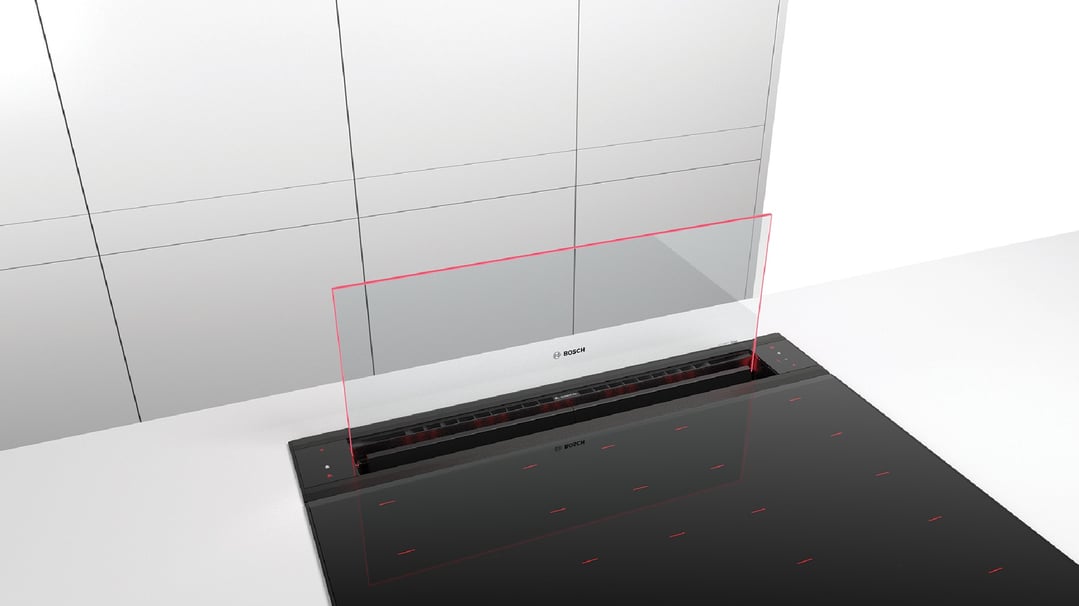 Bosch Series 8 Downdraft Ventilation 80 cm Clear Glass DDW88MM66