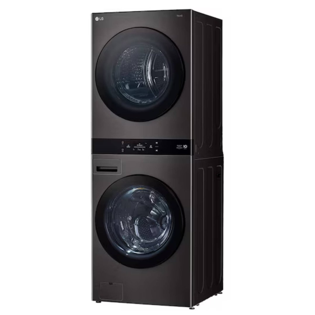 LG AI WashTower™ 19/10kg All-In-One Stacked Washer Dryer - Black WWT-1910BX