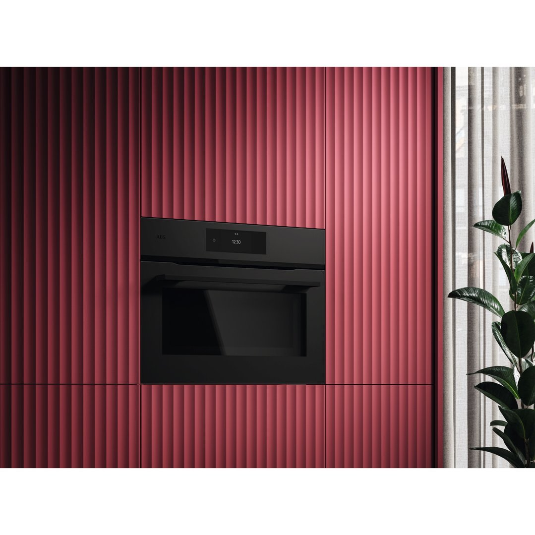 AEG 45cm COMBIQUICK® Matte Black Microwave Oven NKK8A701T
