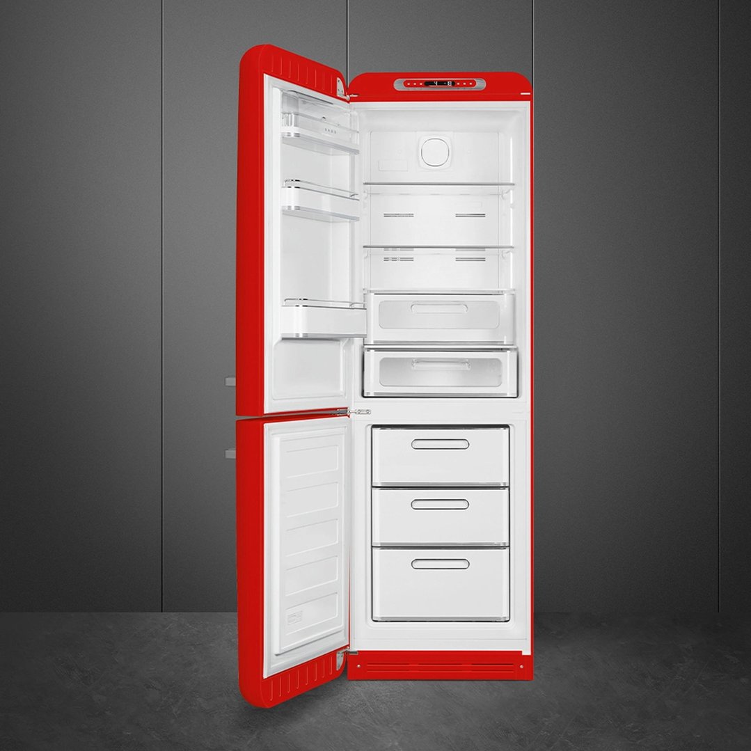 Smeg FAB 32 50’S Style Retro Refrigerator, Left Hand - Red FAB32LRD5AU