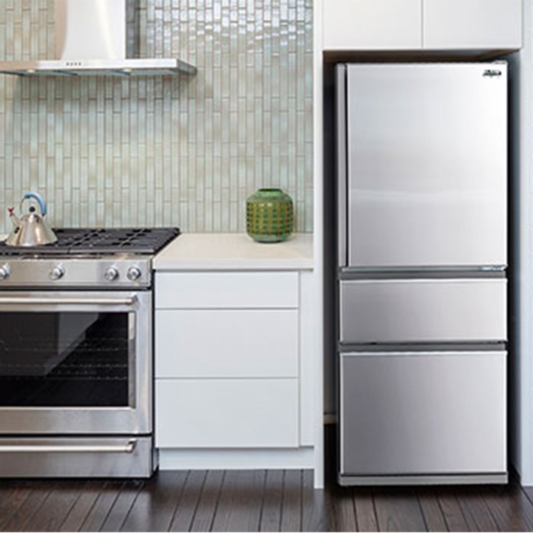 Mitsubishi Electric 450L Multi Drawer Fridge Black Stainless Steel MR-CX450ER-BST