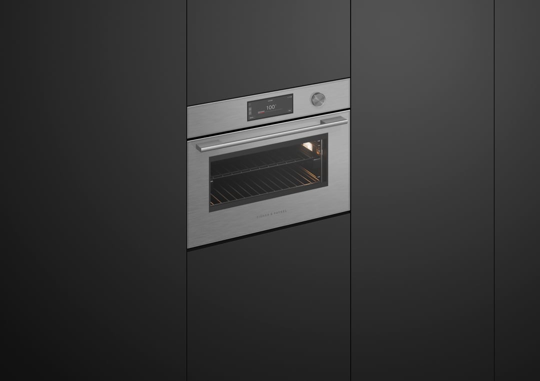 Fisher & Paykel 60cm Contemporary Compact Combi-Steam Oven, Brushed Silver OS60NACHUDX5