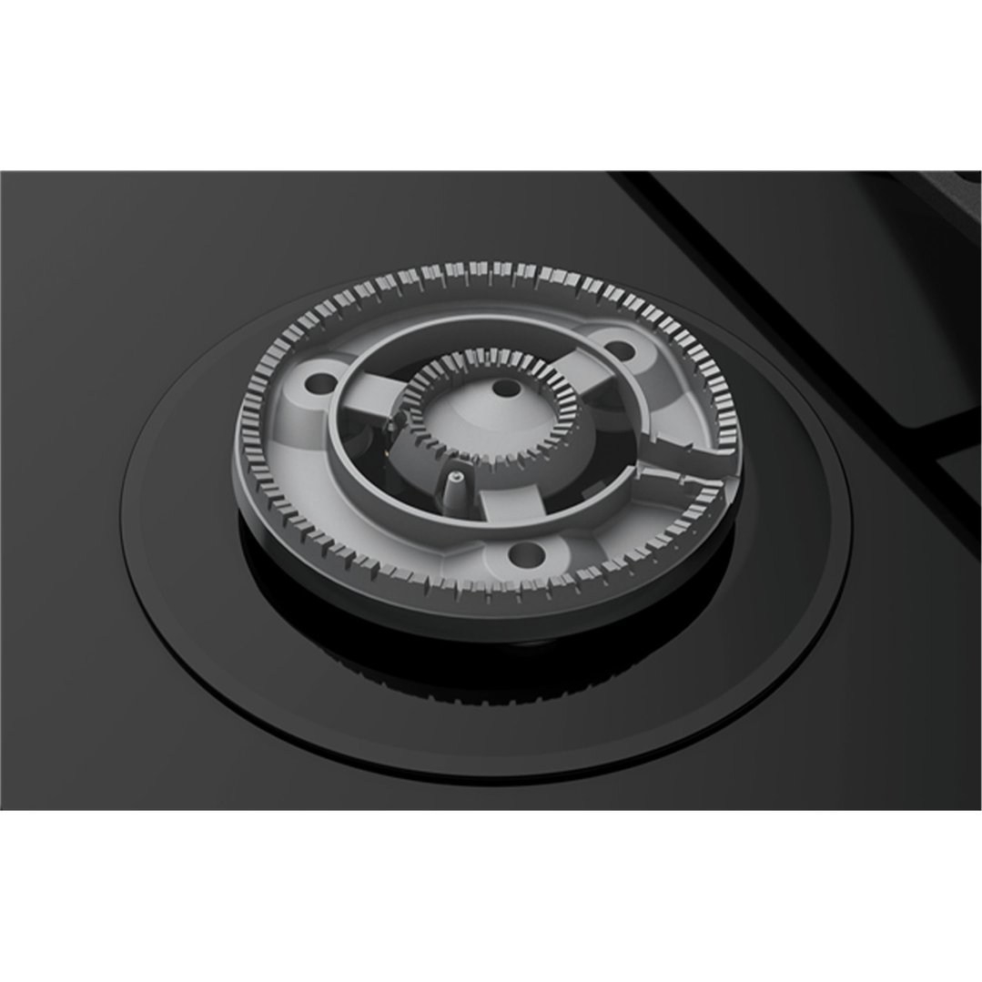 Westinghouse 90cm 5 Burner Black Ceramic Glass Gas Cooktop WHG959BD