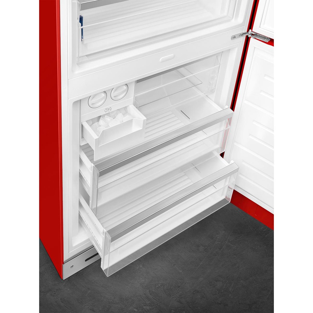 Smeg FAB 38 50’S Style Retro Refrigerator, Right Hand - Red FAB38RRD5AU