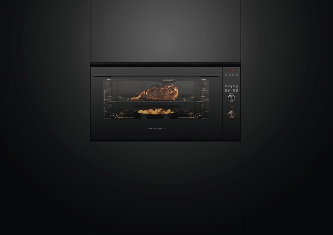 Fisher & Paykel 90cm Series 9 Contemporary Pyrolytic Oven OB90S9MEPB1