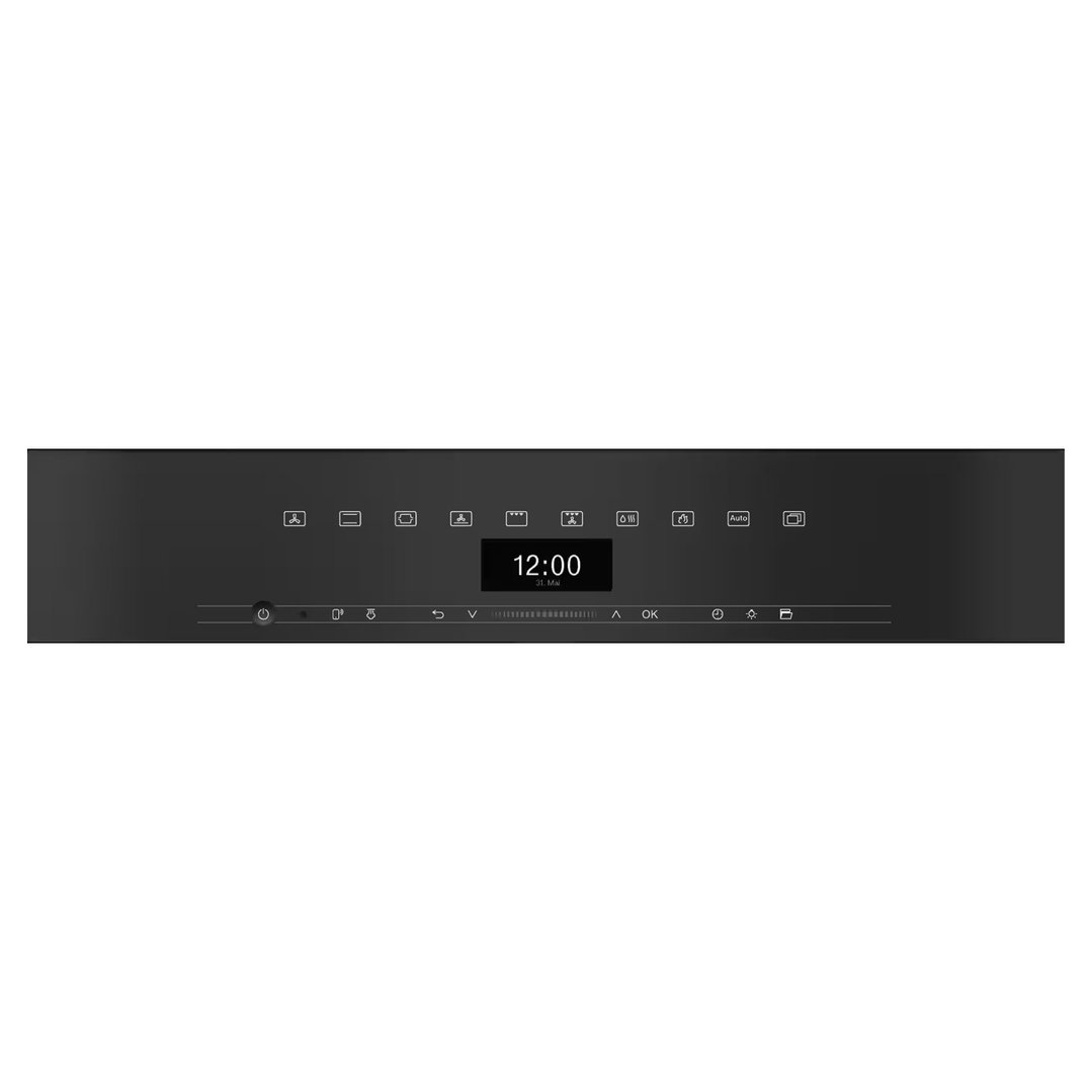Miele 60cm Handleless Pyrolytic Oven with Rapid Cooling and Crisp Function Obsidian Black H7464BPXOBSW