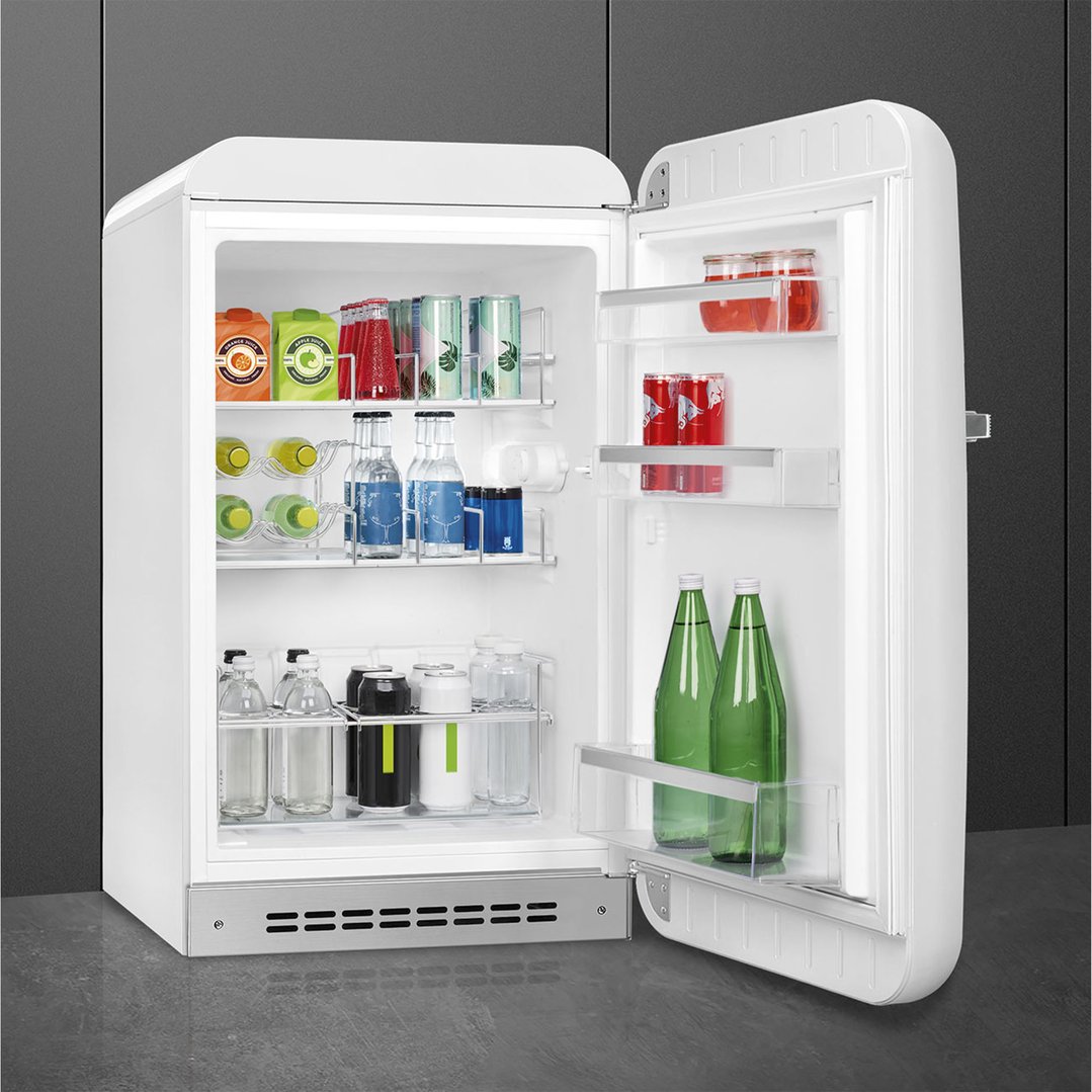Smeg FAB10 50's Style Retro Refrigerator Right Hand Hinge - White FAB10HRWH6