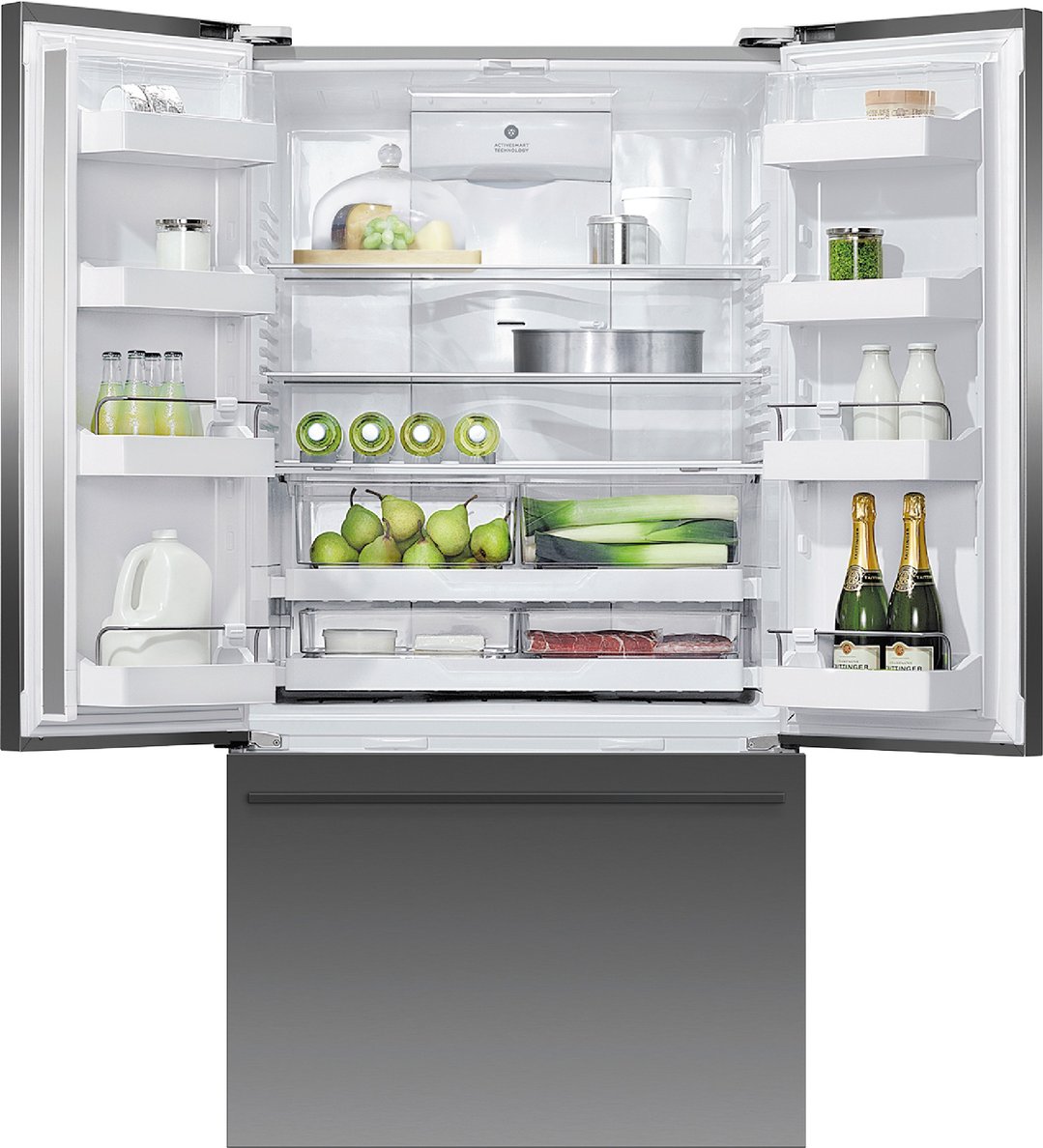 Fisher & Paykel 569L Series 7 French Door Refrigerator Freezer, Ice & Water RF610ADUB5