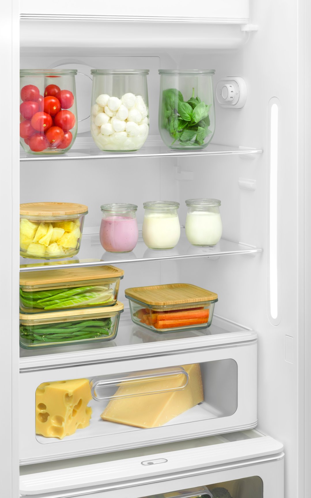 Smeg FAB 28 50’S Style Retro Refrigerator, Left Hand - White FAB28LWH5AU