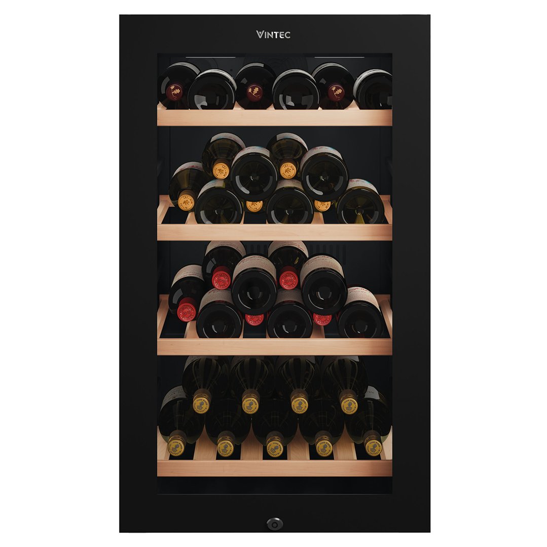 Vintec 35-Bottle Single Zone Wine Cabinet VWS830FCB-X