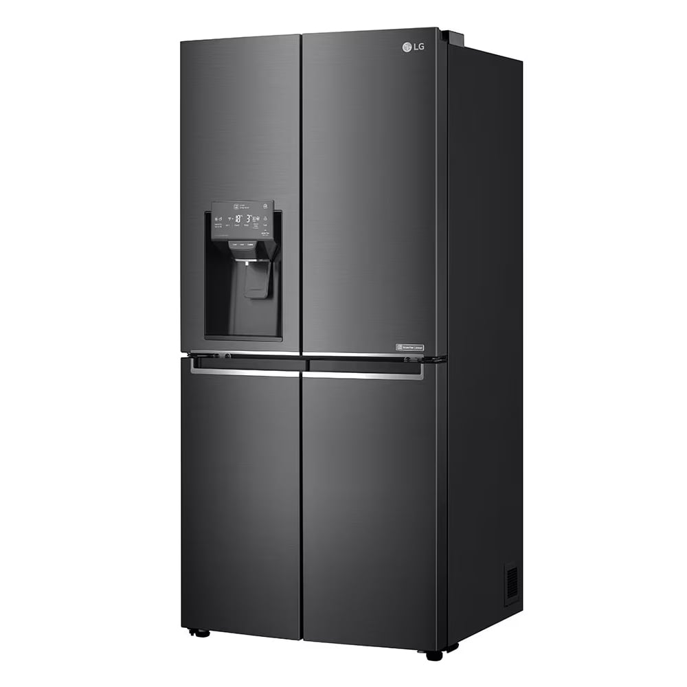 LG 506L Slim Plumbed French Door Fridge Matte Black Finish GFL570MBL