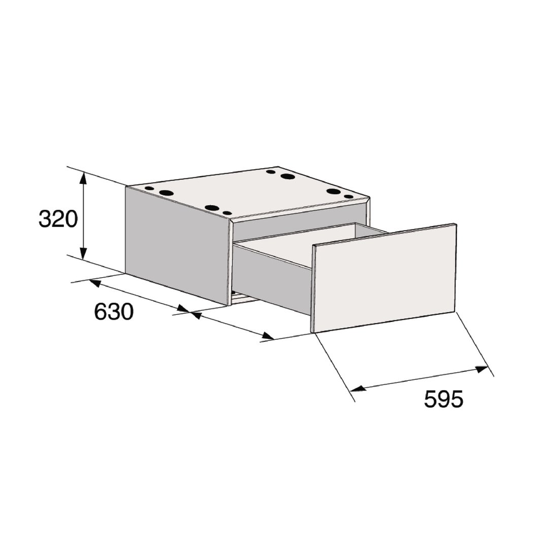ASKO Pull-out Drawer for Laundry White HP320W