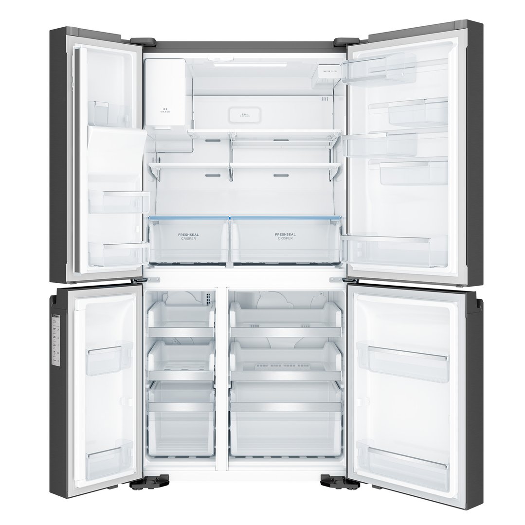 Westinghouse 609L Quad Door Fridge - Matte Black WQE6170BB