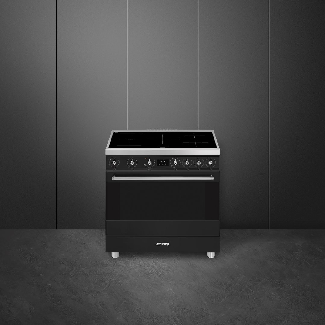 Smeg 90cm Classic Freestanding Cooker - Matte Black C9IMMB2