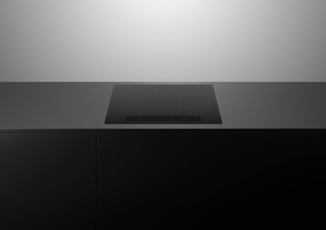 Fisher & Paykel 80cm Series 7, 4 Zone Induction Cooktop, SmartZone, Black CI804ZDTB5