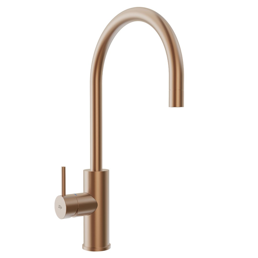 Zip Mixer Tap Mains CUBE Brushed Bronze 95804Z15