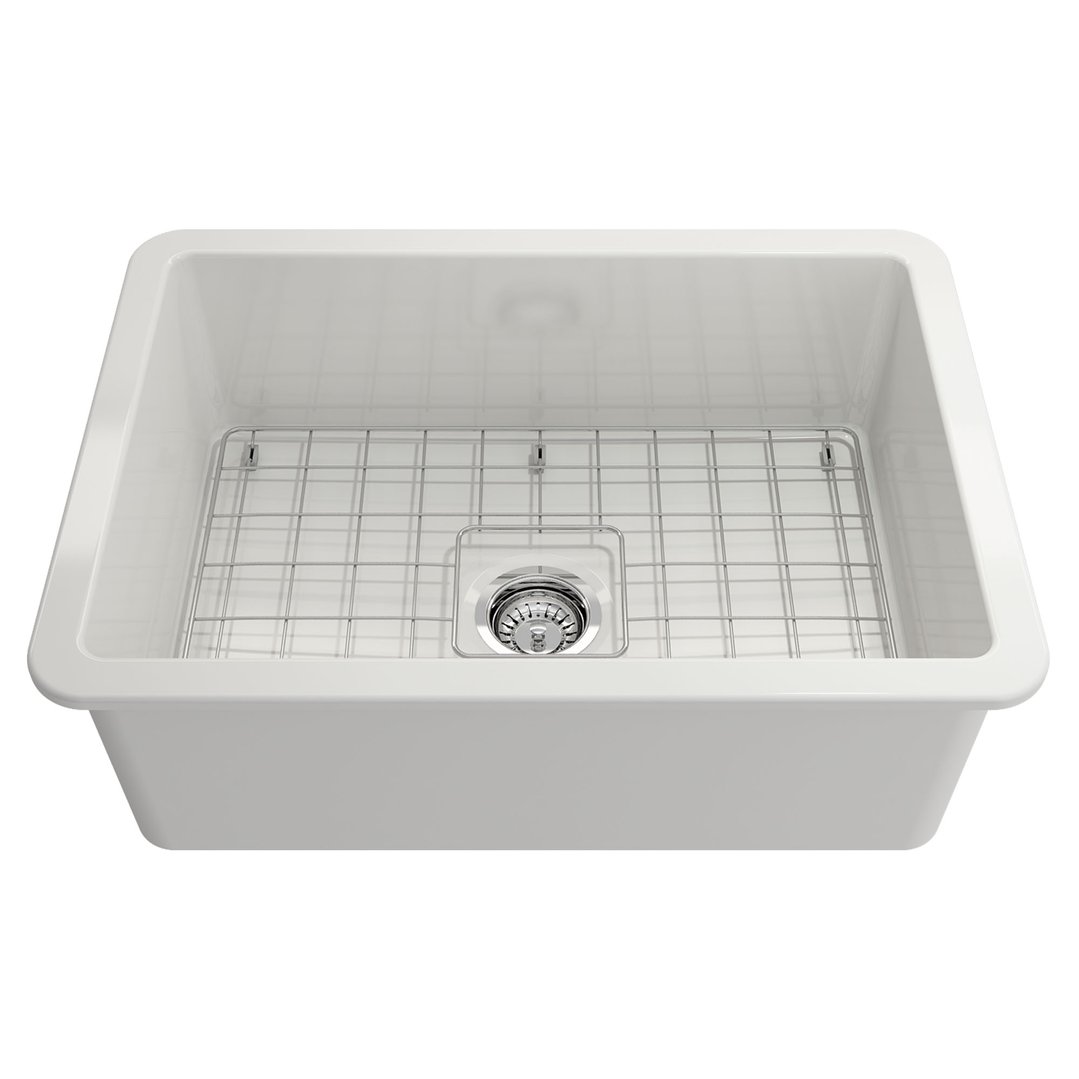 Turner Hastings Cuisine 68x48 Inset / Undermount Fireclay Sink with Overflow CU68FS-OF