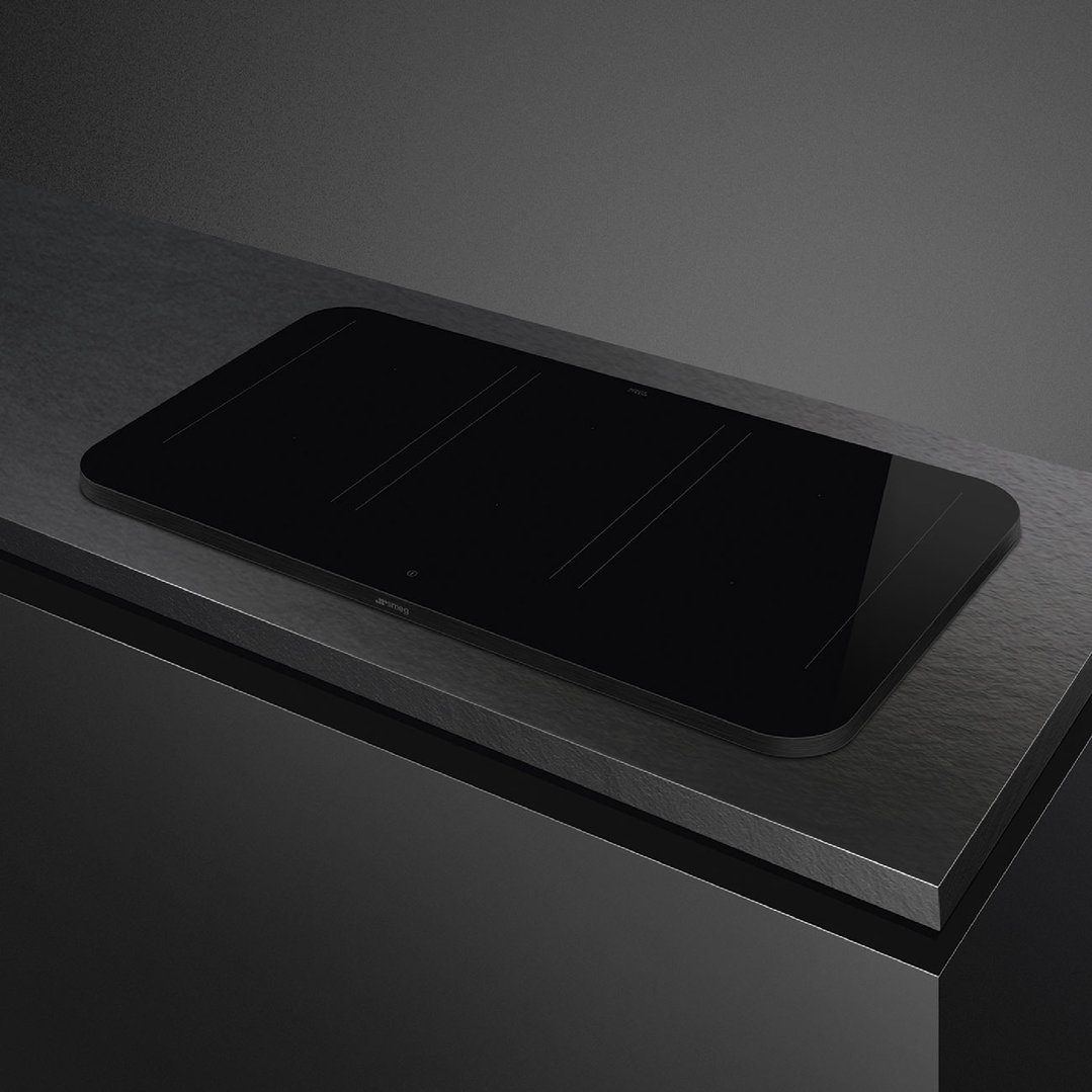 Smeg 90cm Isola Alta Induction Cooktop with Autovent 2.0 - Matte Black SISL7964MB