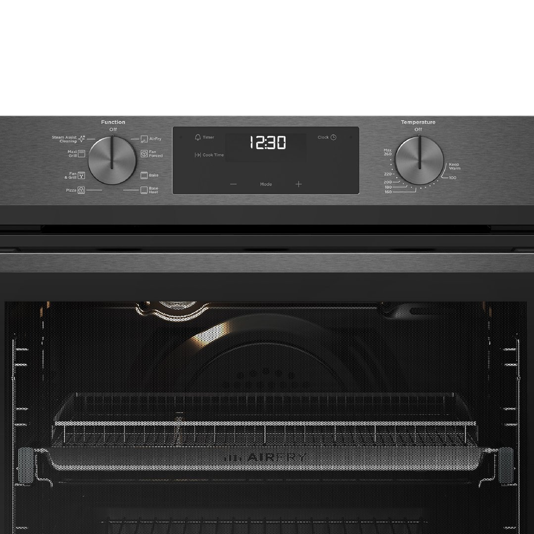 Westinghouse 60cm Multi-function 8 Oven with Air Fry - Dark Stainless Steel WVE6516DD
