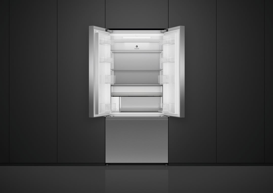 Fisher & Paykel 511L Series 7 Stainless Steel French Door Refrigerator Freezer, Ice & water RF505ANUX1
