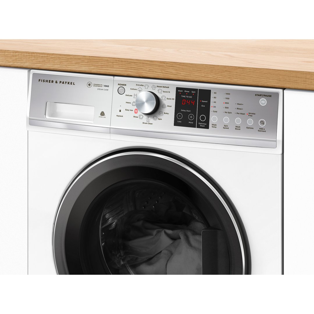Fisher & Paykel 10kg Series 7 Front Loader Washer, Steam Care WH1060P3