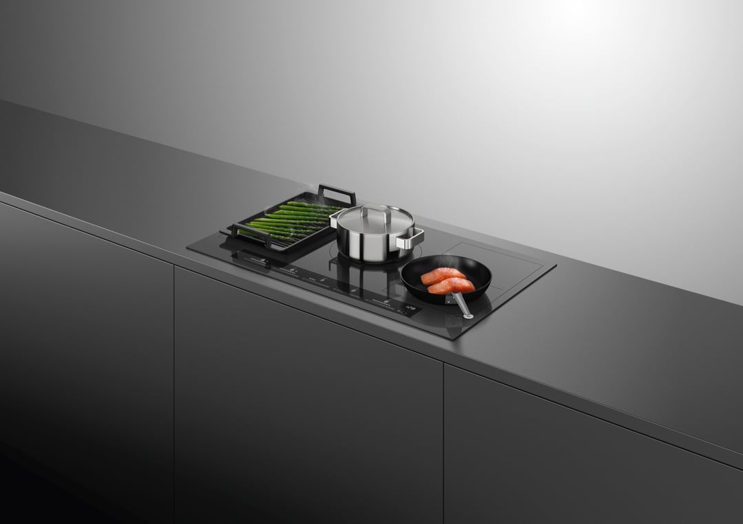 Fisher & Paykel 80cm Series 7, 4 Zone Induction Cooktop, 2 SmartZones, Grey CI804ZZDTG5