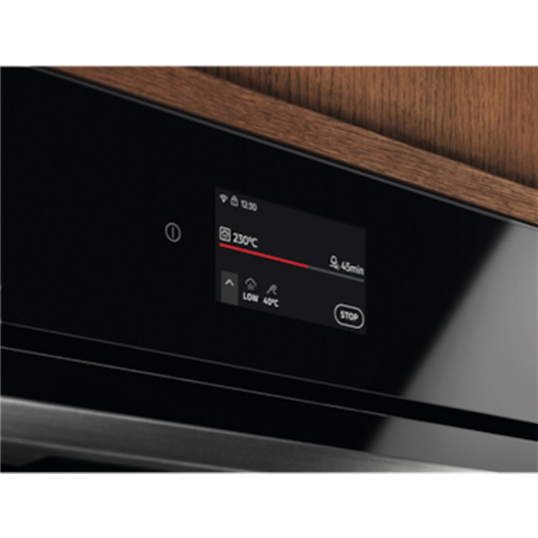 Electrolux 60cm Pyrolytic Oven with Added Steam and Food Probe, 22 Function, Black - 700 Series EVEP6818BF