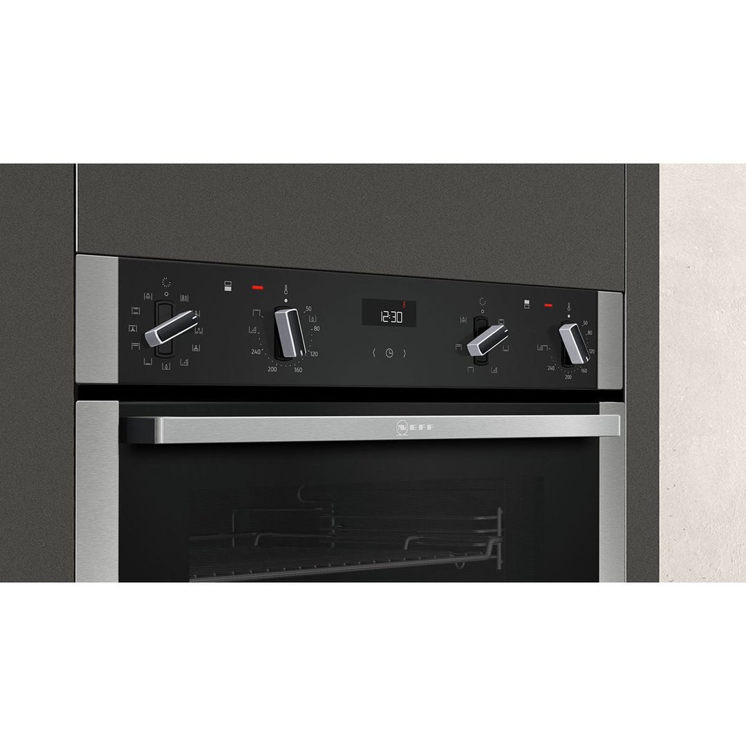 Neff Builtin Double Oven Stainless Steel U2ACH7CN0A Signature Appliances