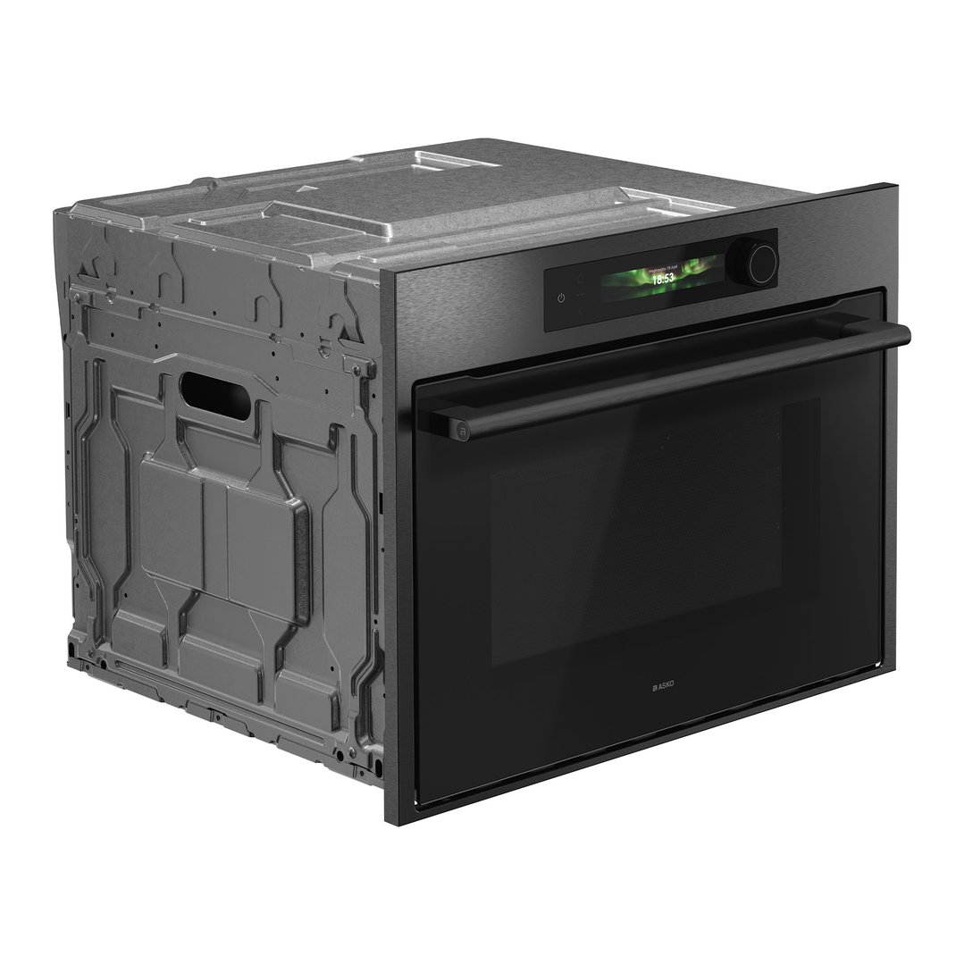 ASKO Craft Frame 45cm Combi Microwave Oven - Black Steel OCM64BSH-AU