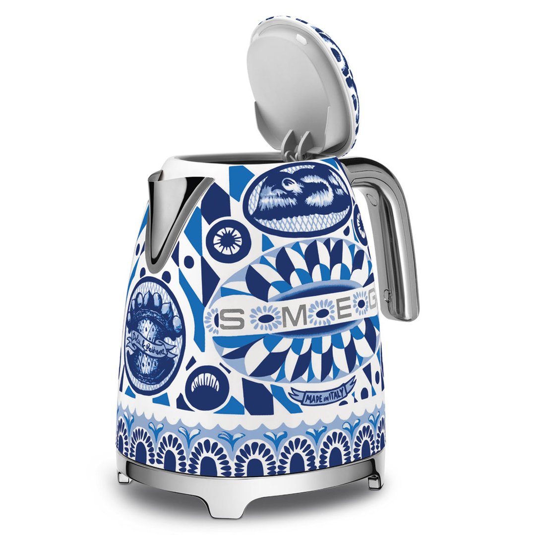 Smeg 50's Style Dolce & Gabbana Kettle - Blue Mediterraneo KLF03DGBAU