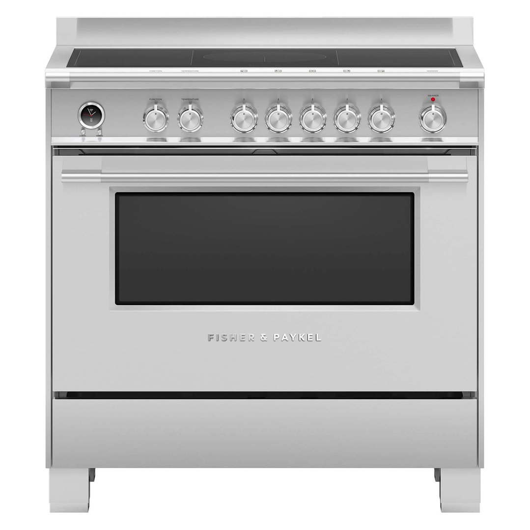 Fisher & Paykel 90cm Series 9 Classic 5 Zone Induction Pyrolytic Cooker, 2 SmartZones OR90SCI6X1